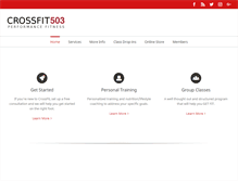 Tablet Screenshot of crossfit503.com